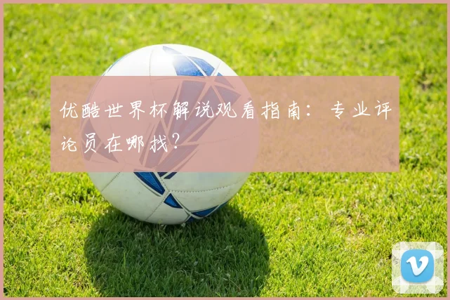 优酷世界杯解说观看指南：专业评论员在哪找？